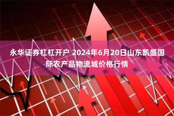 永华证券杠杠开户 2024年6月20日山东凯盛国际农产品物流城价格行情